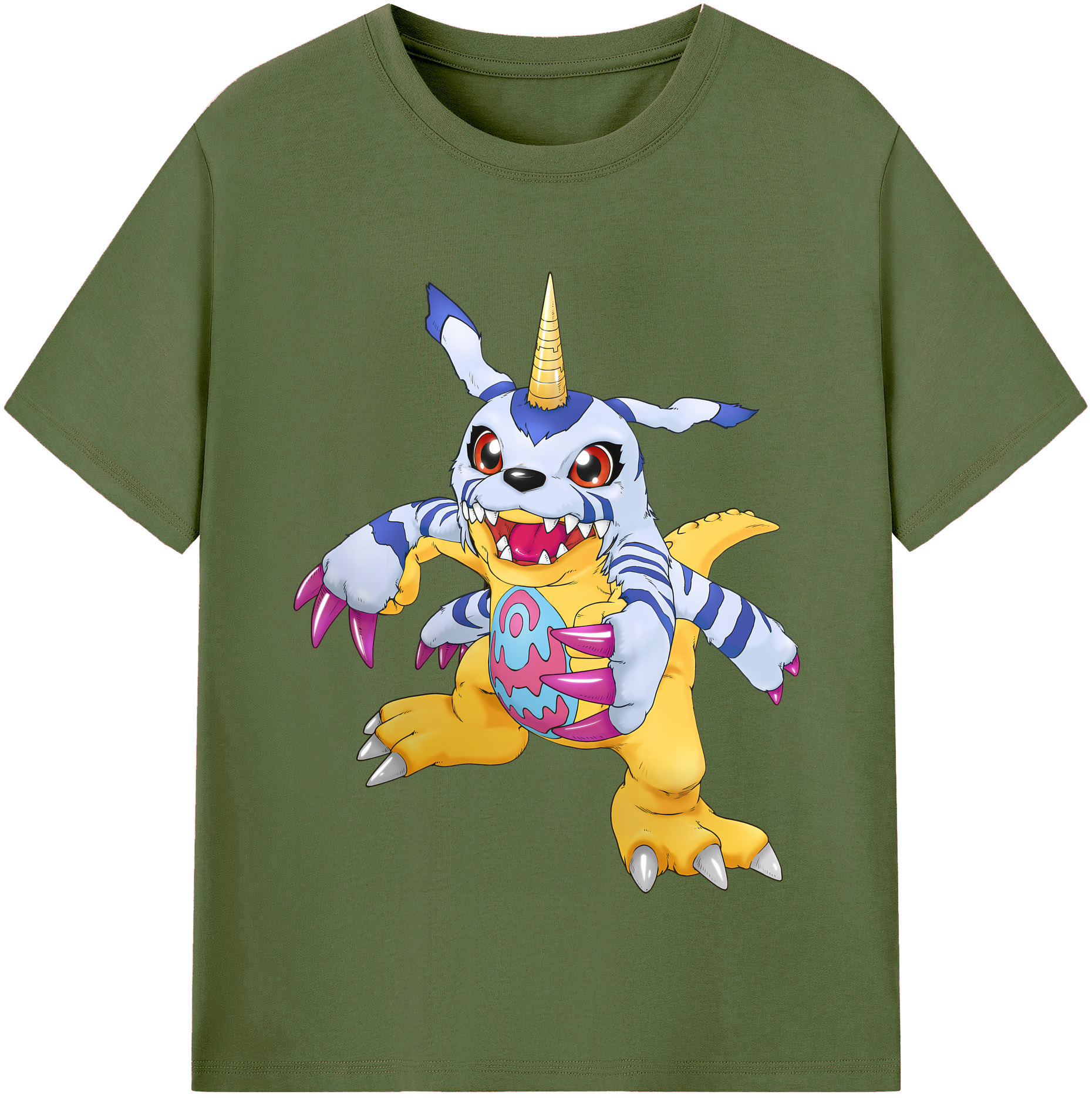 （画像用） Digimon デジタルモンスター/デジモン 綿100％半袖Tシャツ（フロントプリント）